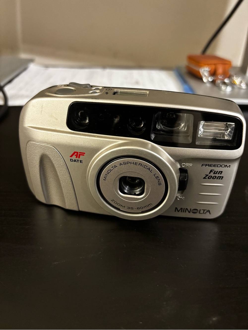 Minolta Freedom Fun Zoom AF Date 35-60mm Point & Shoot Film Camera